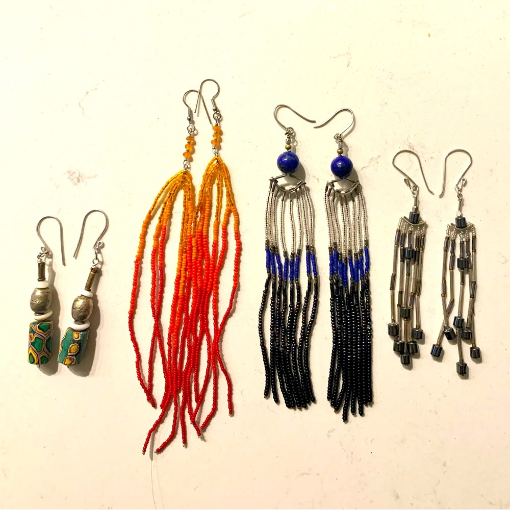Lot of beaded earrings